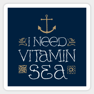 I Need Vitamin Sea by Tobe Fonseca Sticker